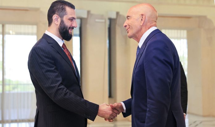 Suriye Cumhurbaşkanı Şara, ABD’li heyeti kabul etti