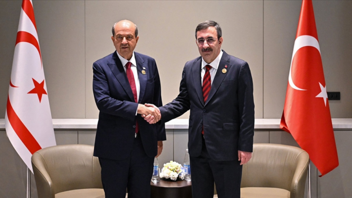 Cumhurbaşkanı Yardımcısı Yılmaz, KKTC Cumhurbaşkanı Tatar ile görüştü